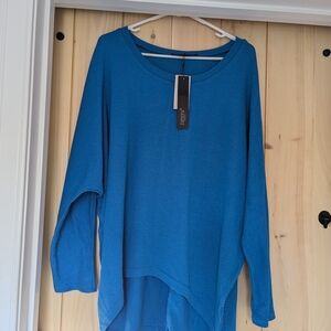 Zanzea Vibrant Blue Knit Top
